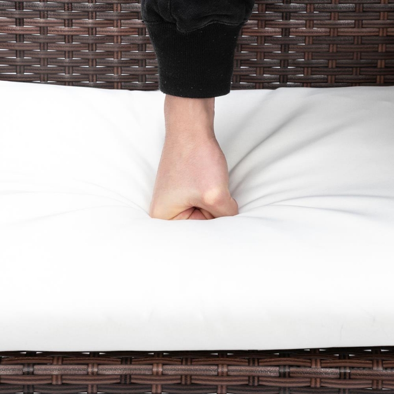 UBesGoo 4Piece Outdoor Patio Conversation Set,PE Wicker with Cushions