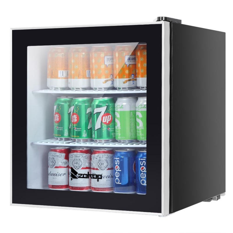 ZOKOP Portable Beverage Fridge Cooler 1.6Cu.Ft/46L with 3 Tiers of