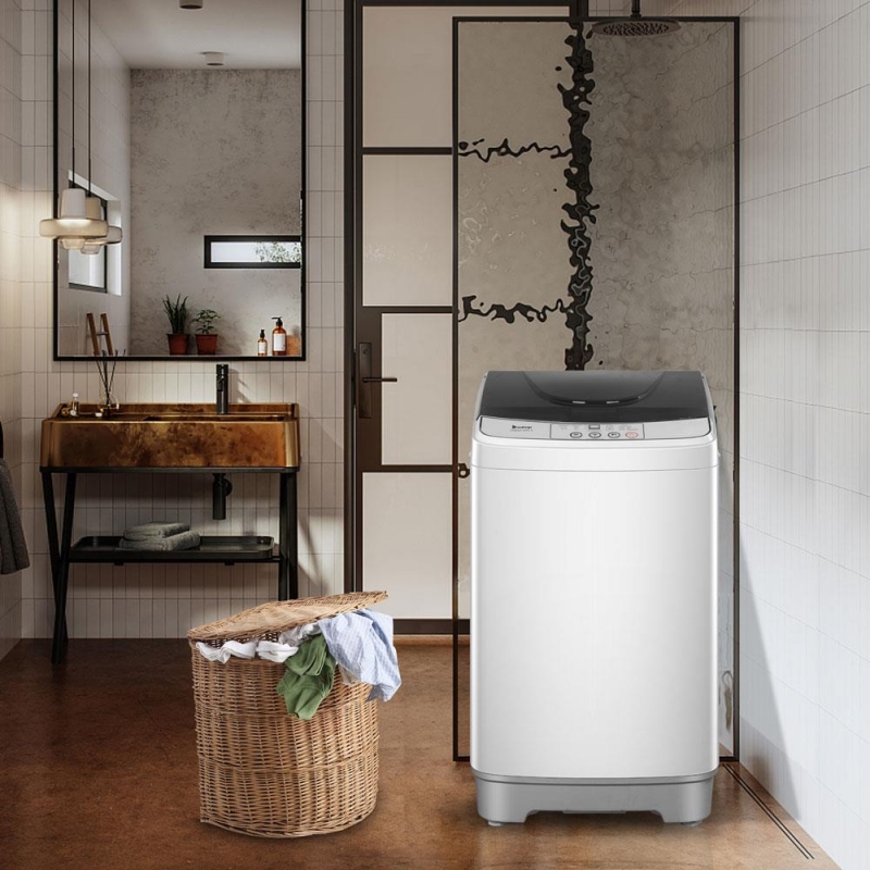 ZOKOP 10lbs Compact Portable Washing Machine with 10 programs and 8