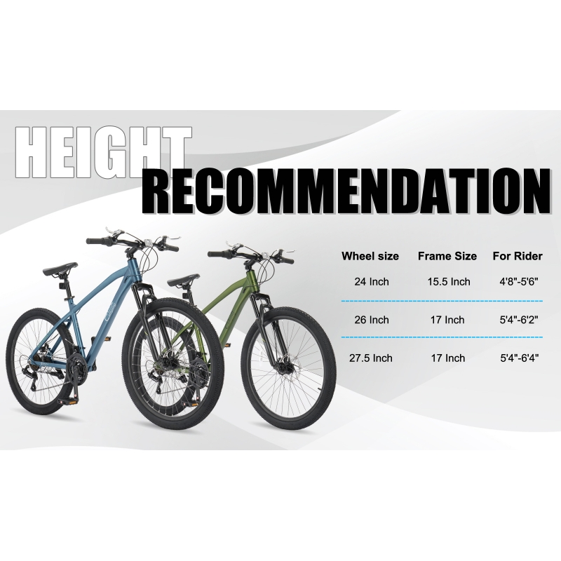 UBesGoo 26in Mountain Bike for Adults, Aluminum Frame Lightweight